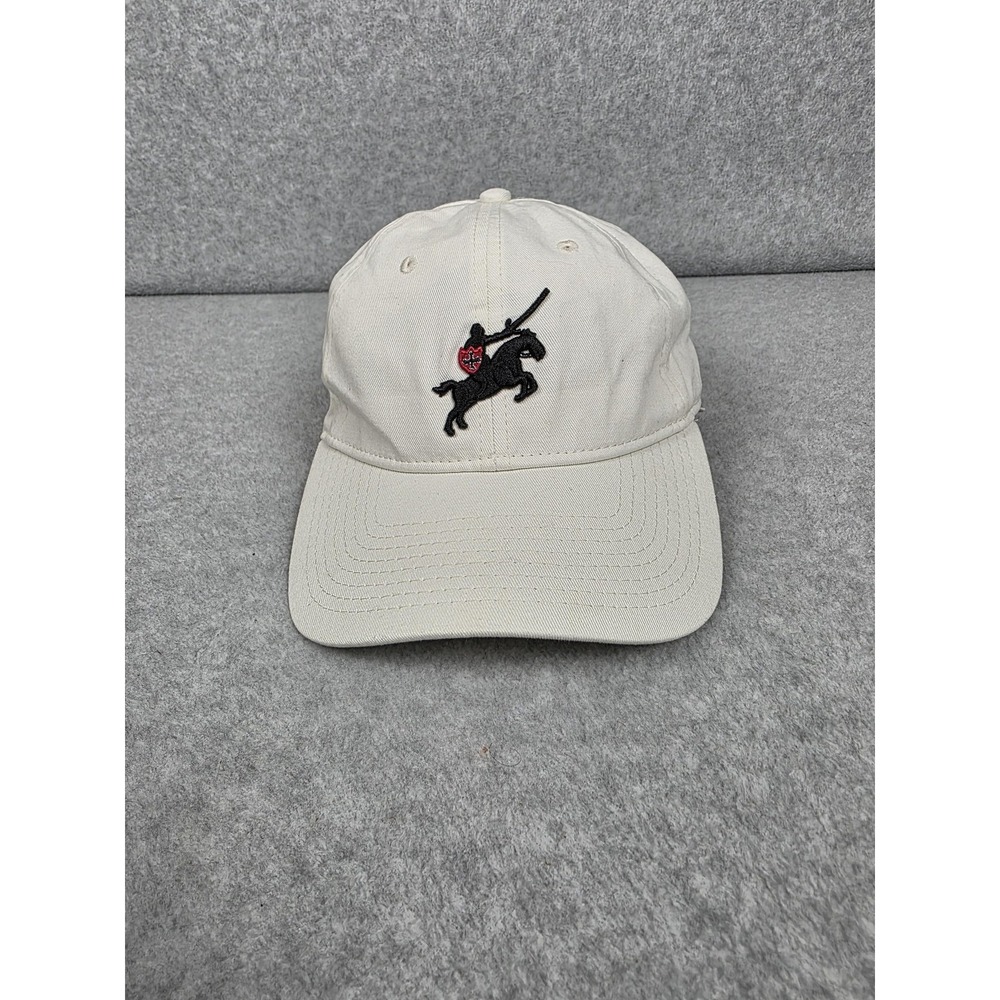 The Game Hat Cap Leather Strap‎ Back One Size Cream Rider Logo 2021 Mens